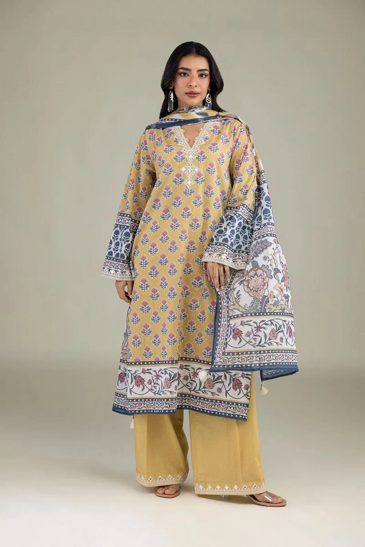 Embroidered | Lawn Fabrics 3 Piece