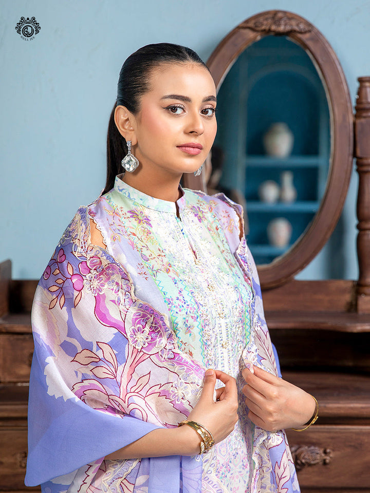 MAHAJAL  Unstitched Lawn 3  pc
