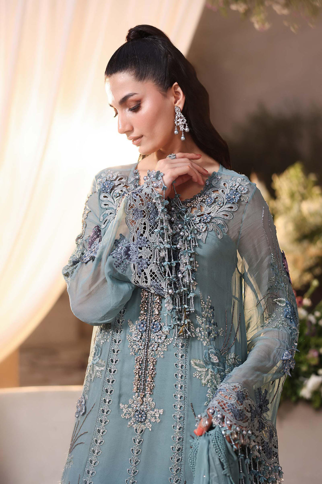 Luxury Chiffon Unstitched 3Pc Suit