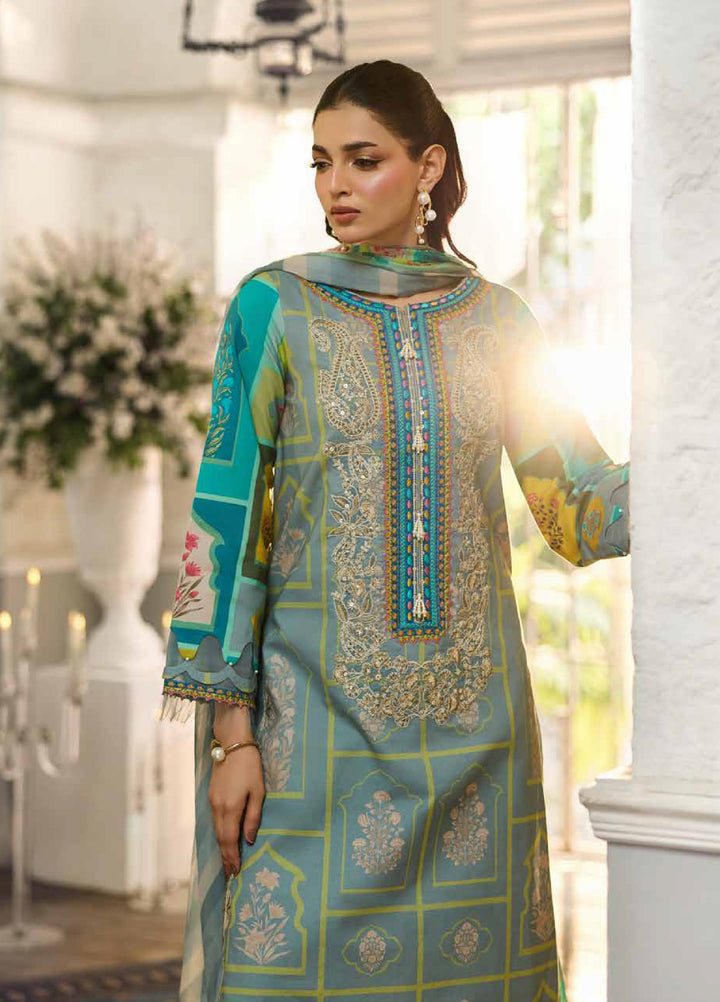 Embroidered Lawn 3 Piece Suit
