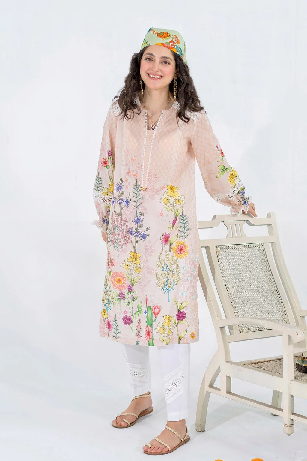 AMMARA KHAN  PRINTED LAWN KURTA