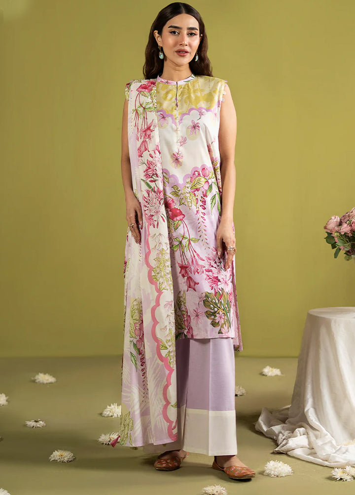 POPINN  Printed Unstitched 3 Piece Suit