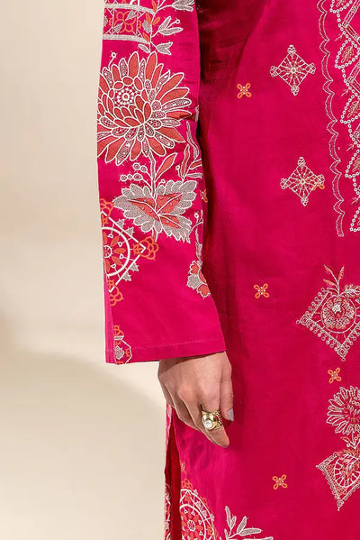 BEECHTREE PRINTED LAWN SUIT-SCARLET STONE