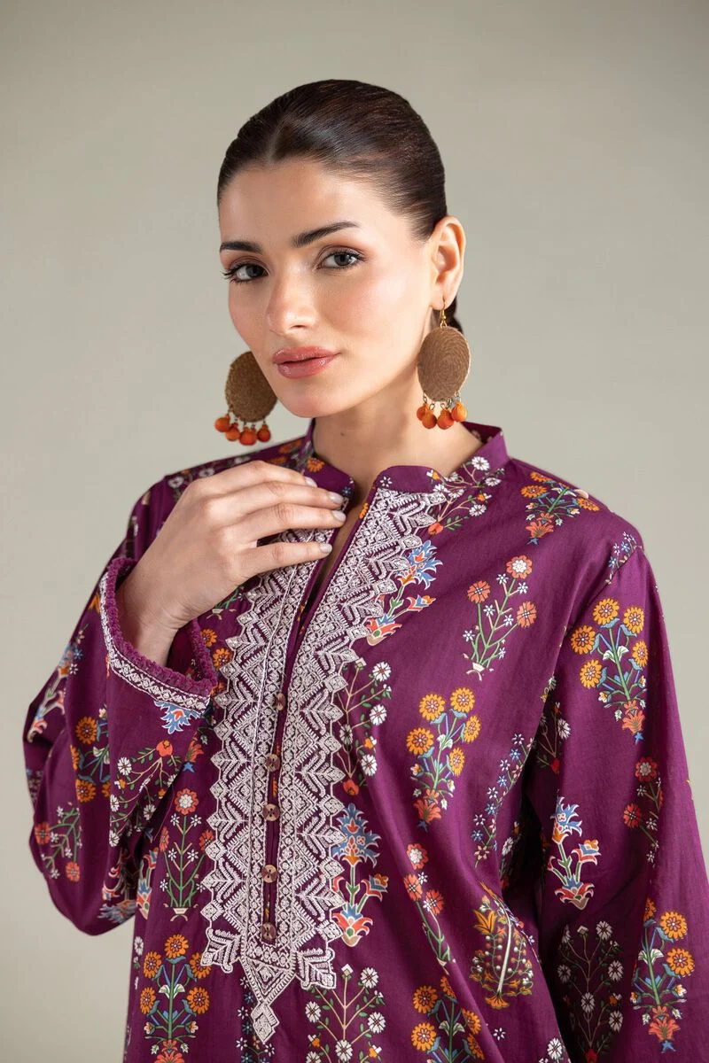 Embroidered | Lawn Fabrics 2 Piece | Top and Bottom