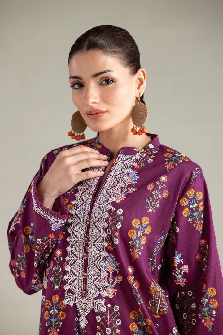 Embroidered | Lawn Fabrics 2 Piece | Top and Bottom
