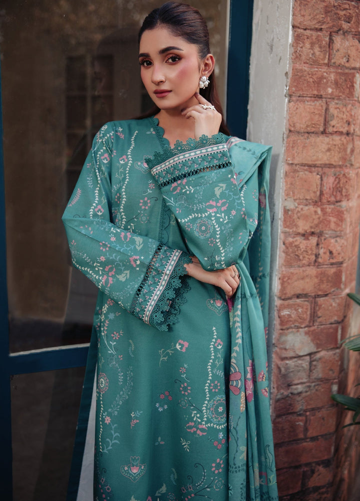 Zync Unstitched Printed Lawn 3 Piece Suit