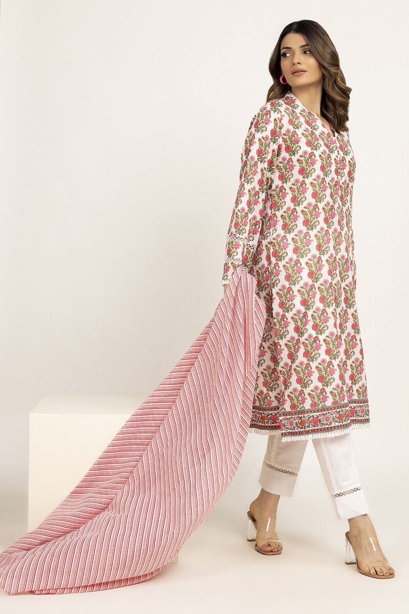 KHAADI UNSTITCHED PRINTED LAWN 3 PC