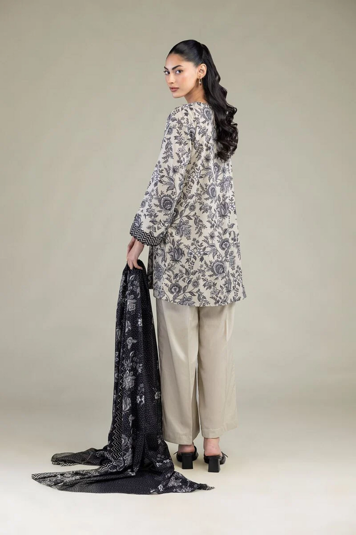 Embroidered | Cambric Fabrics 3 Piece