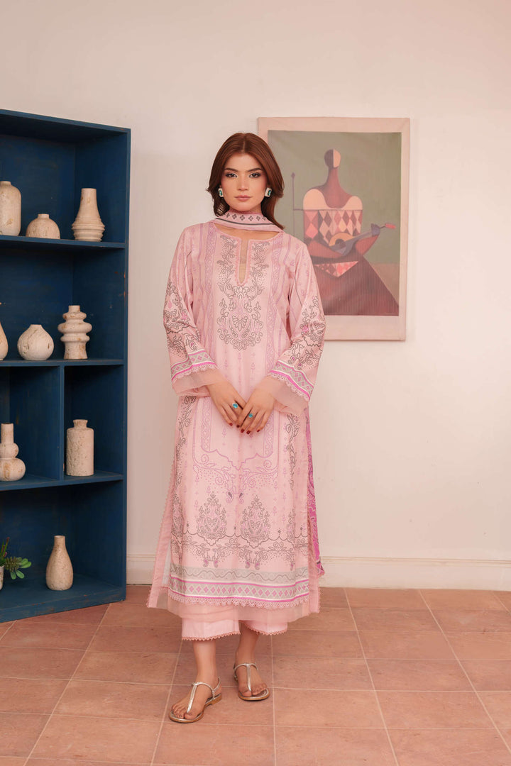 Printed Lawn Unstitched 3 pc