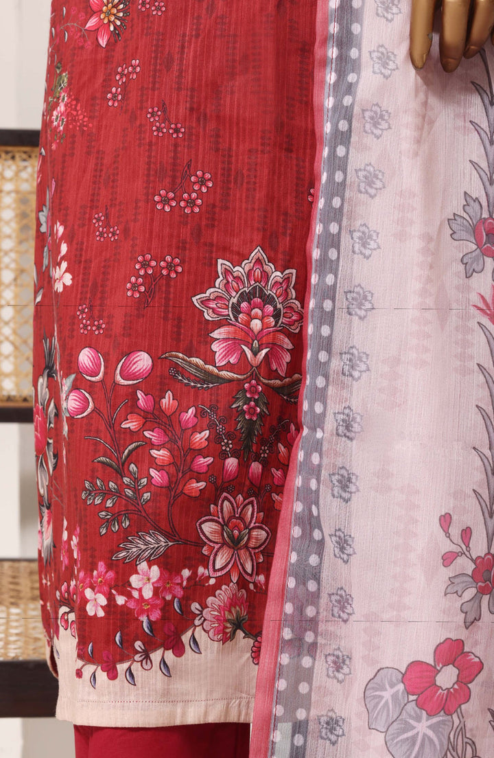 Printed Lawn Stitched 3 Piece Suit