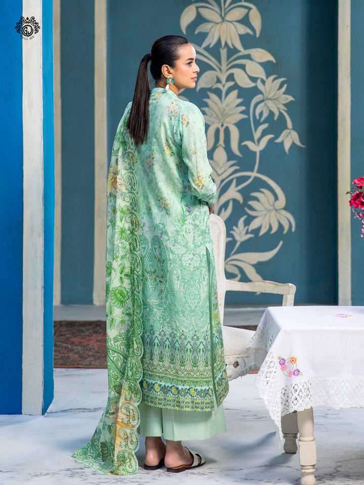 MAHAJAL  Unstitched Lawn 3  pc
