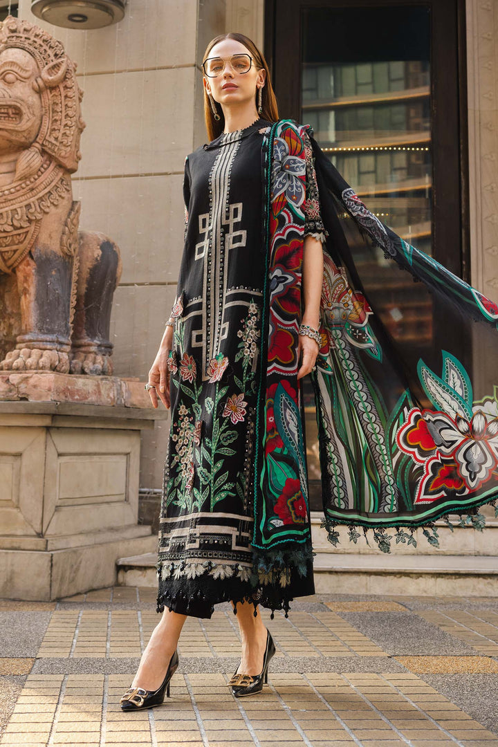 3 Piece Unstitched Embroidered Lawn Suit