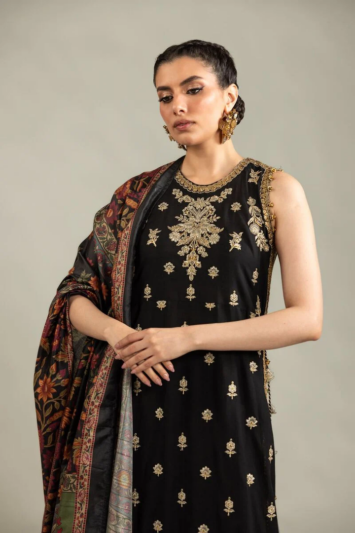 Embroidered | Raw Silk 3-Piece Co-ord Set