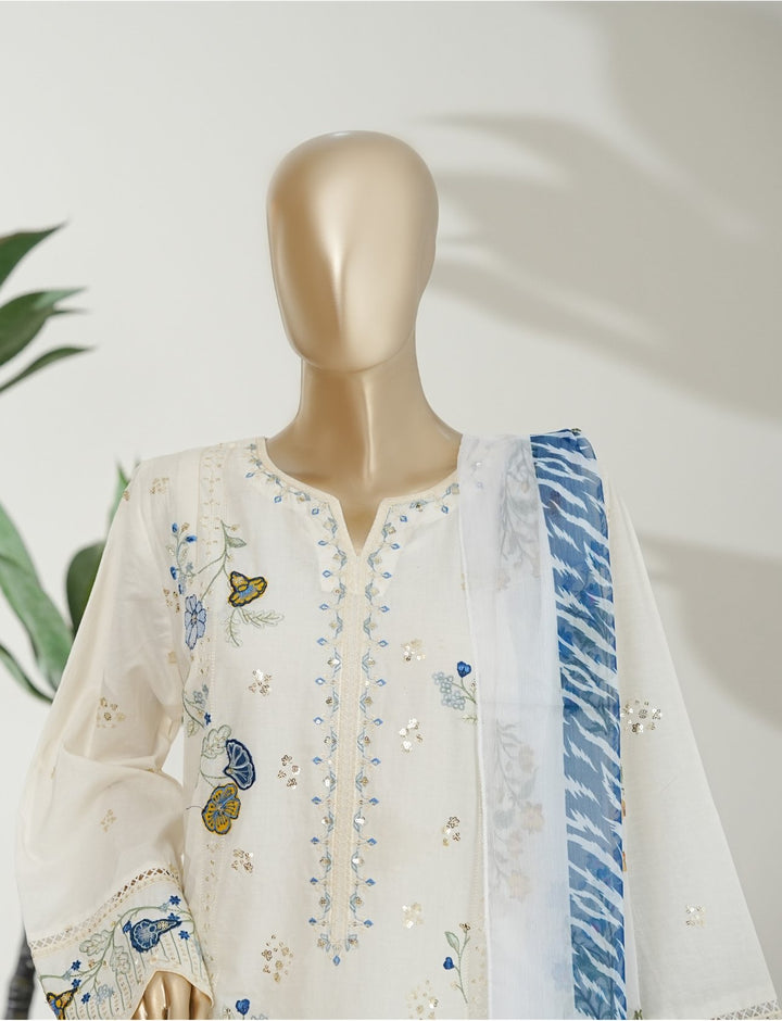 Luxury Embroidered  Lawn 3 Piece