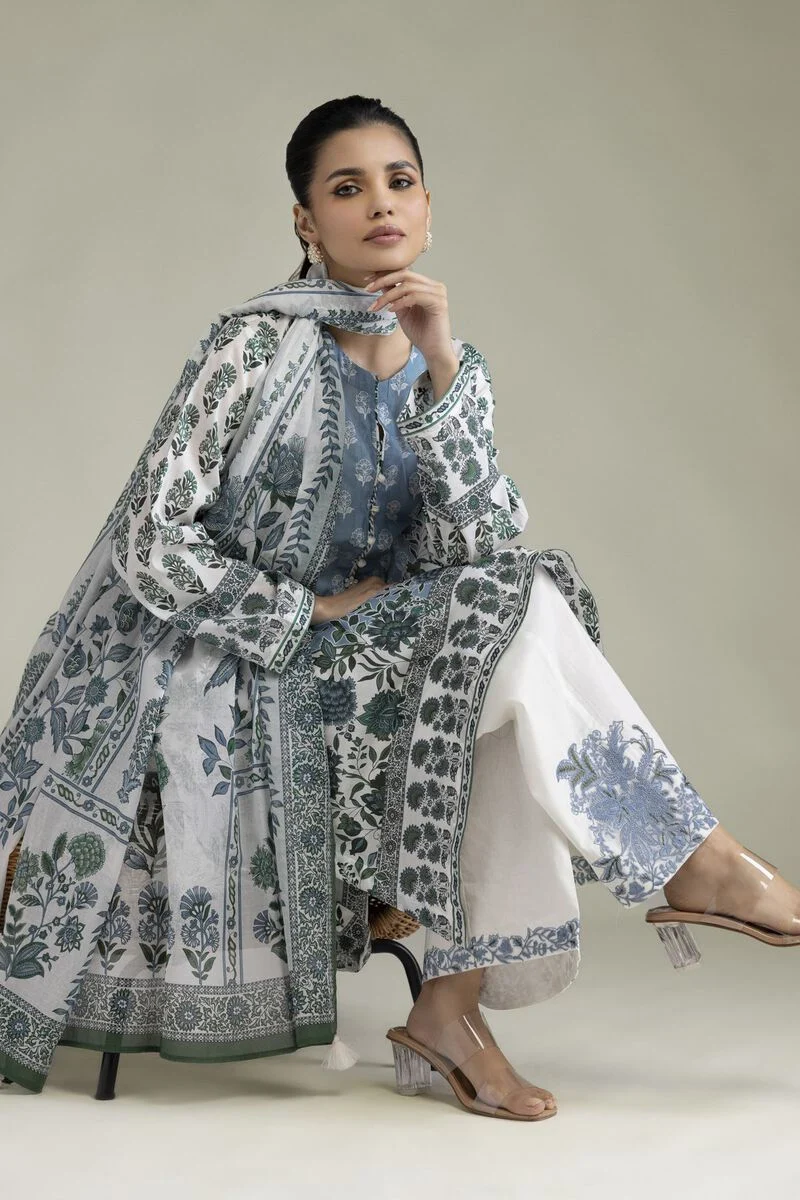 Embroidered | Lawn Fabrics 3 Piece