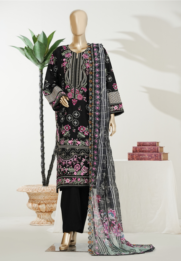 Luxury Embroidered  Lawn 3 Piece