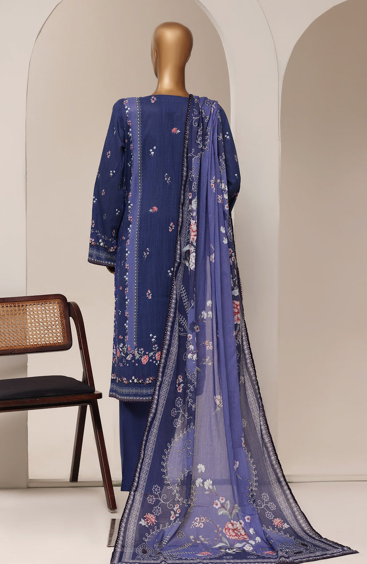 Printed Lawn Stitched 3 Piece Suit