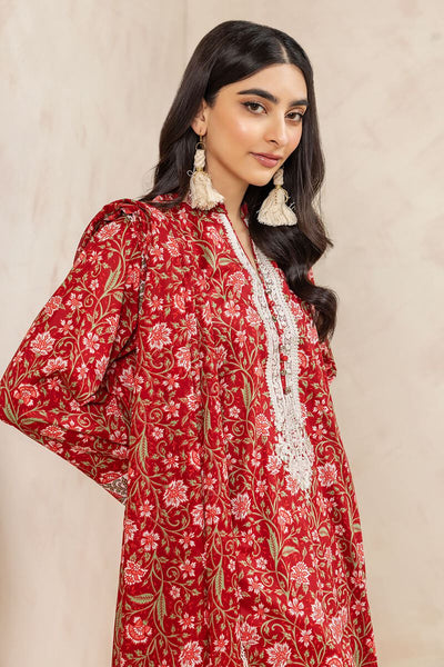 KHAADI UNSTITCHED Embroidered lawn 3 Piece