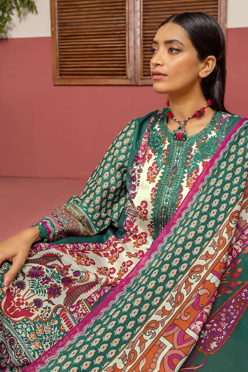 KHAADI UNSTITCHED LAWN 3 Piece BLA240319