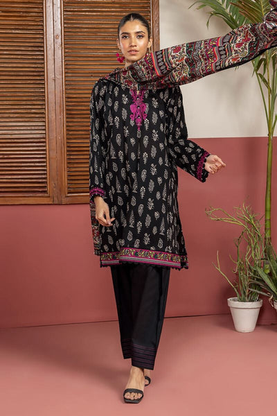 KHAADI ||  Embroidered Lawn Fabrics 3 Piece