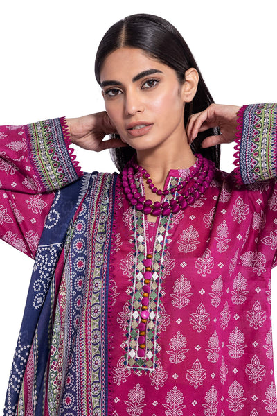 KHAADI UNSTITCHED LAWN 3 Piece BLA240702