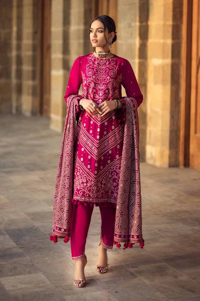 Gul Ahmed Embroidered Printed Lawn Suit