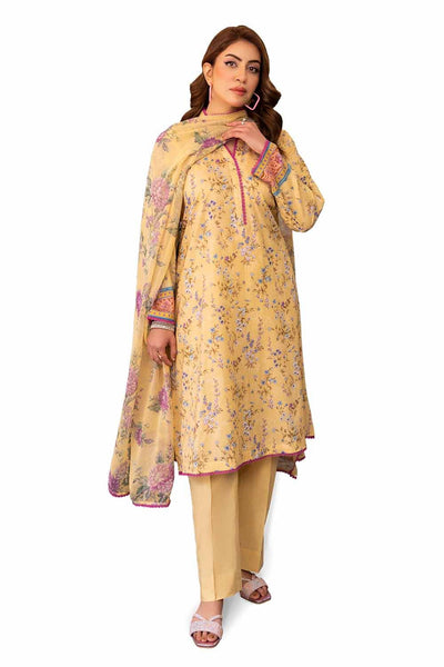 GUL AHMED Unstitched Printed Lawn Suit