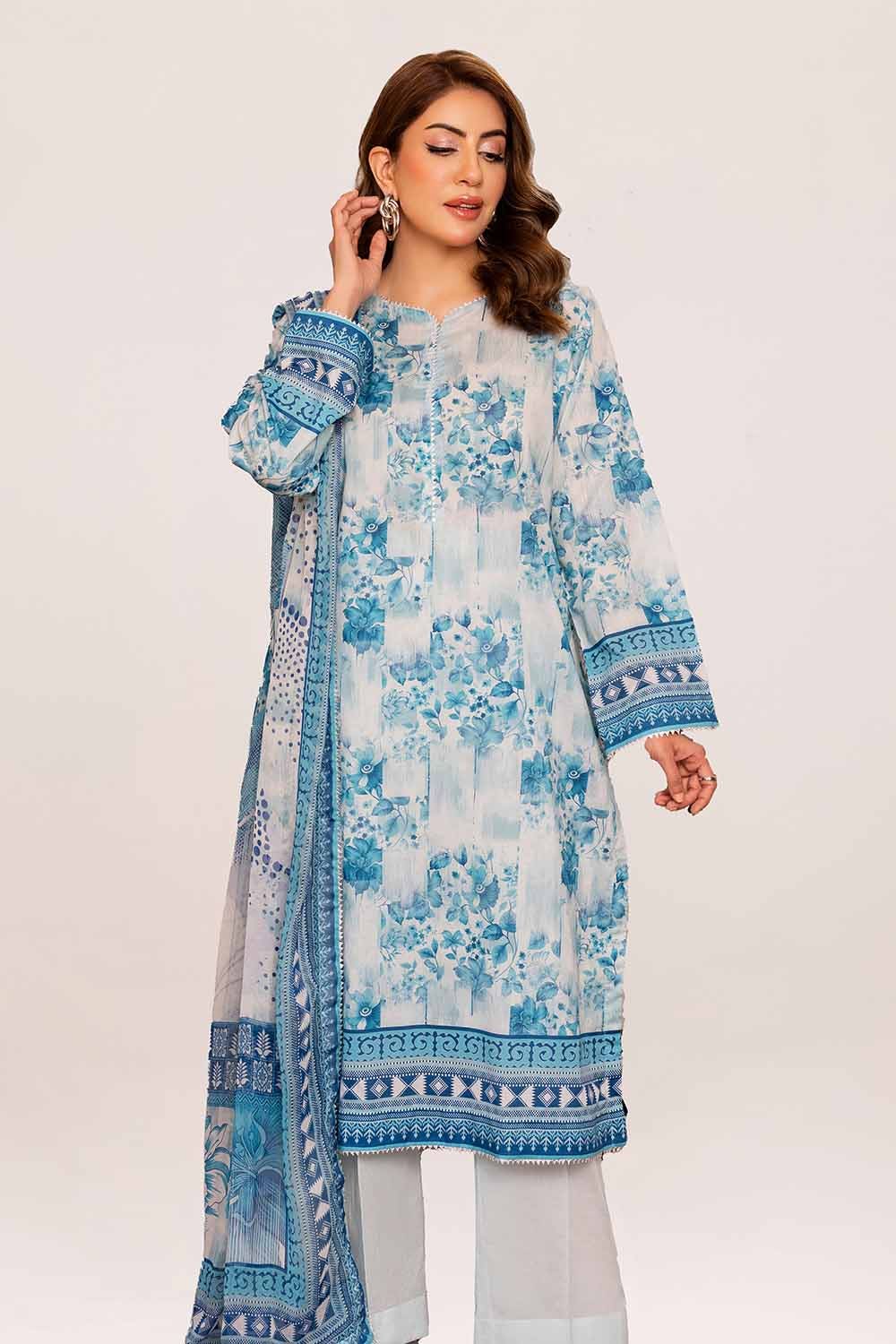 GUL AHMED Unstitched Printed Lawn Suit