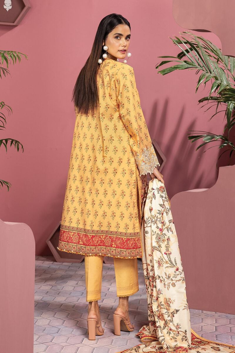 KHAADI EMBROIDERED SLUB LAWN PRET