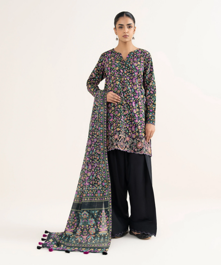 3 PIECE - EMBROIDERED LAWN SUIT