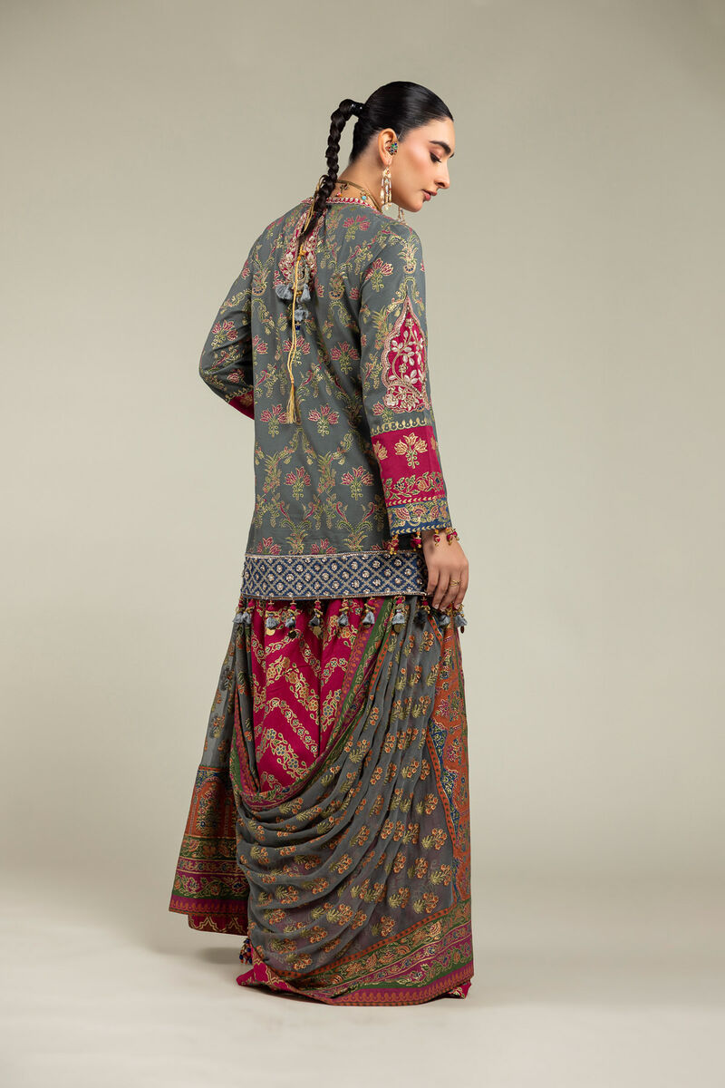 Embroidered | Raw Silk 3-Piece Set