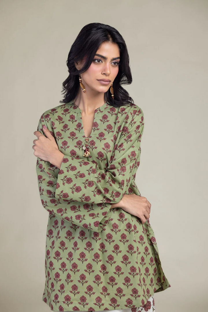 Printed | Cambric Floral 3 pc suit