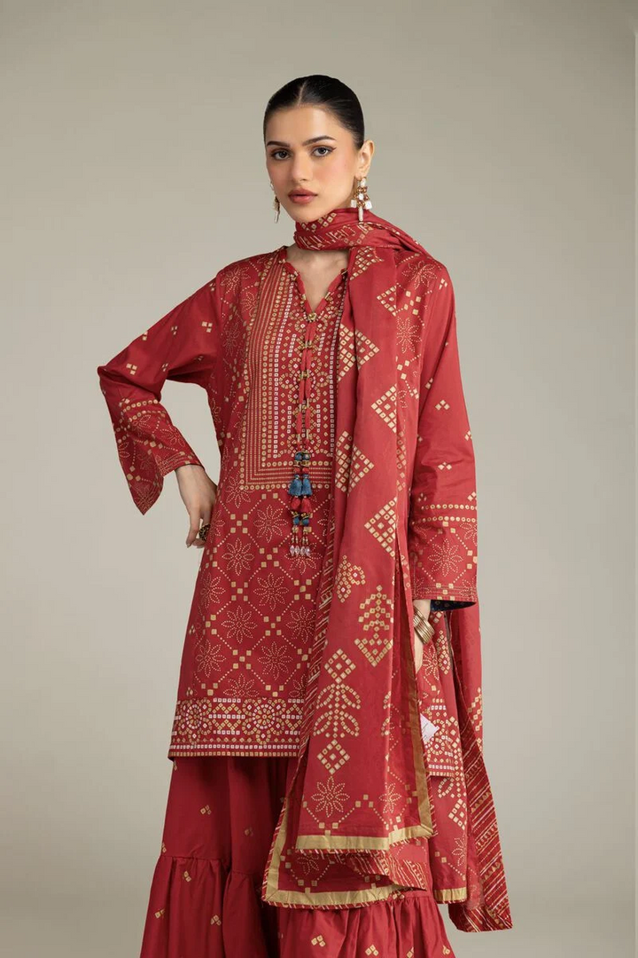 Embroidered | Cambric Cambric 3-piece Co-ord
