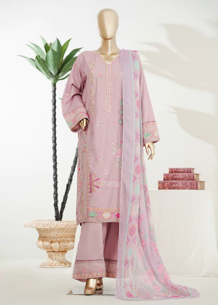 Luxury Embroidered  Lawn 3 Piece
