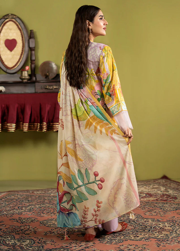 POPINN  Printed Unstitched 3 Piece Suit