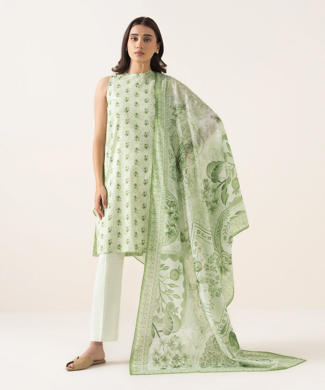 3 PIECE - EMBROIDERED LAWN SUIT