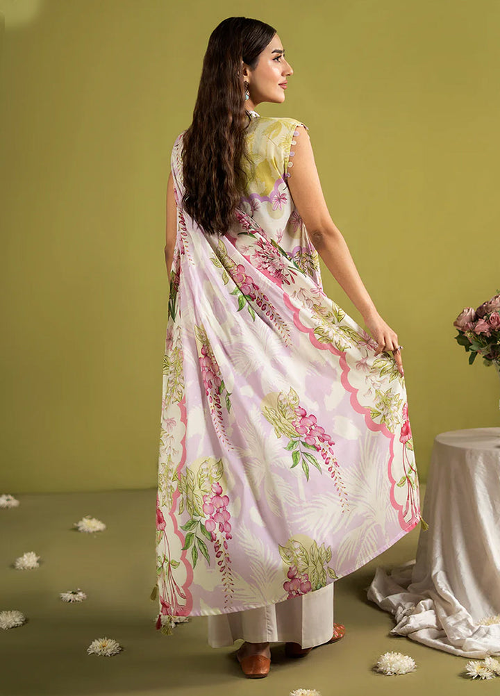 POPINN  Printed Unstitched 3 Piece Suit