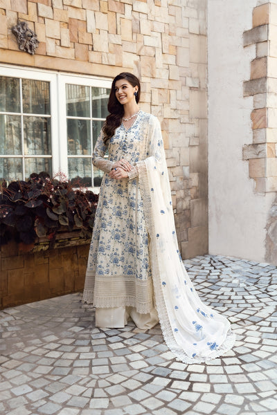 BAREEZE LUXURY LAWN Floral Grace-001