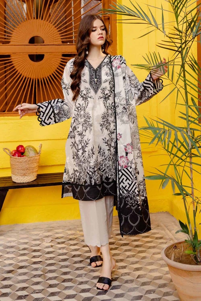 Gul Ahmed Printed Lawn Suit