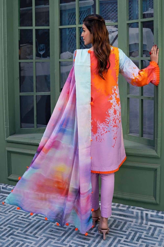 Gul Ahmed Printed Lawn Suit