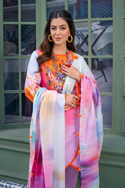 Gul Ahmed Printed Lawn Suit