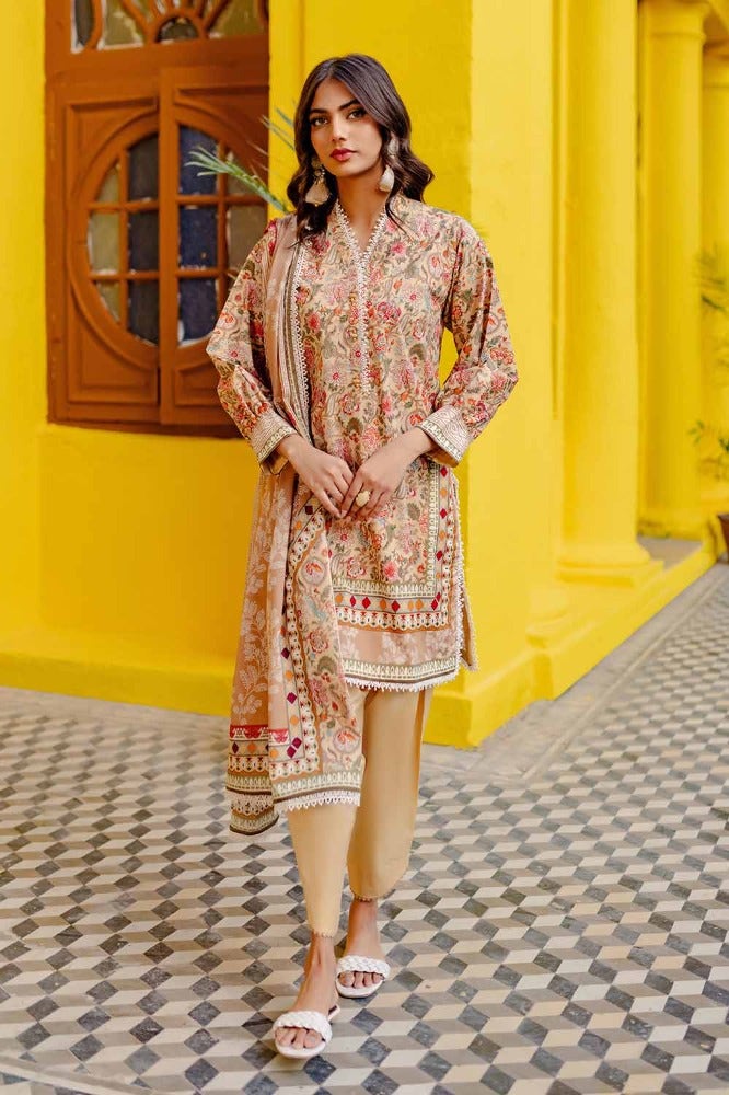 Gul Ahmed Printed Lawn Suit