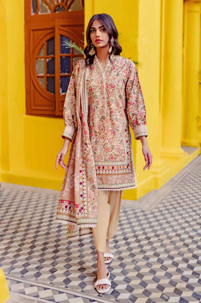 Gul Ahmed Printed Lawn Suit