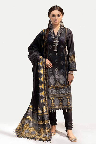 Gul Ahmed 3 Piece Unstitched Printed Lawn Suit CL-42140