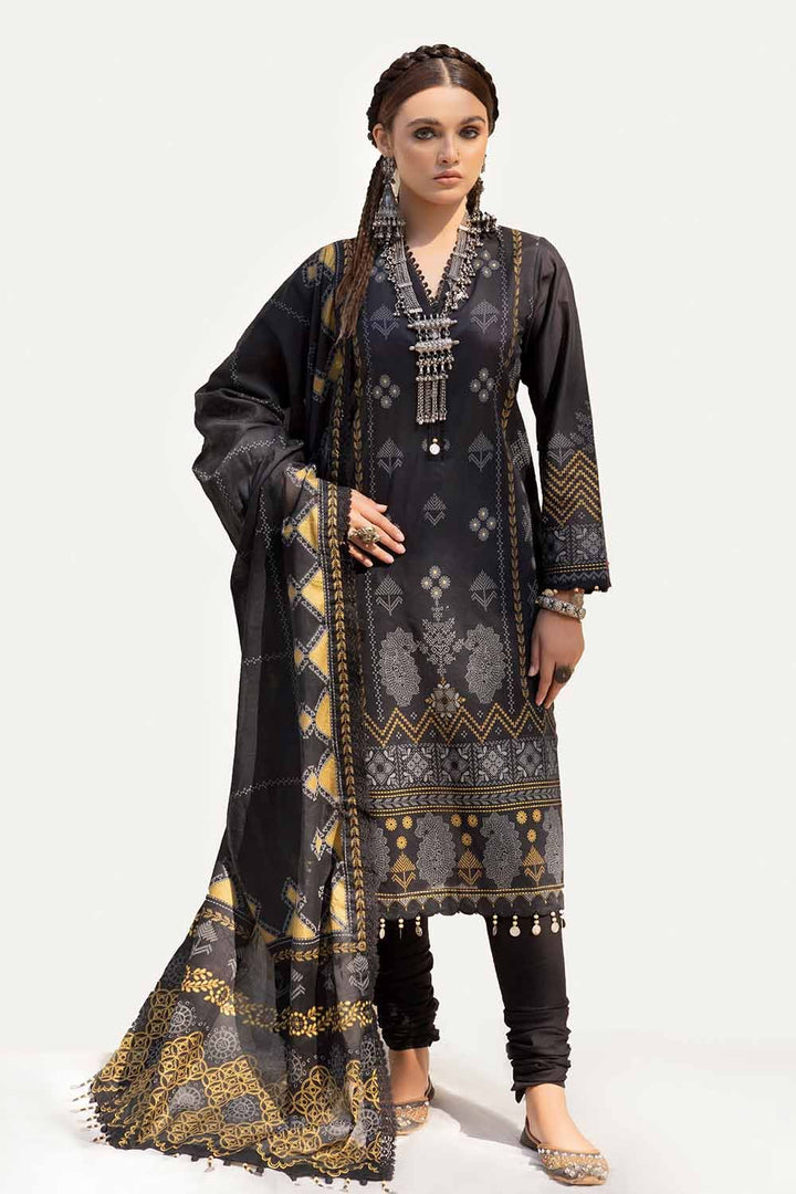 Gul Ahmed 3 Piece Unstitched Printed Lawn Suit CL-42140