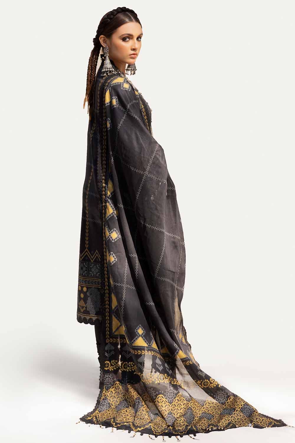 Gul Ahmed 3 Piece Unstitched Printed Lawn Suit CL-42140