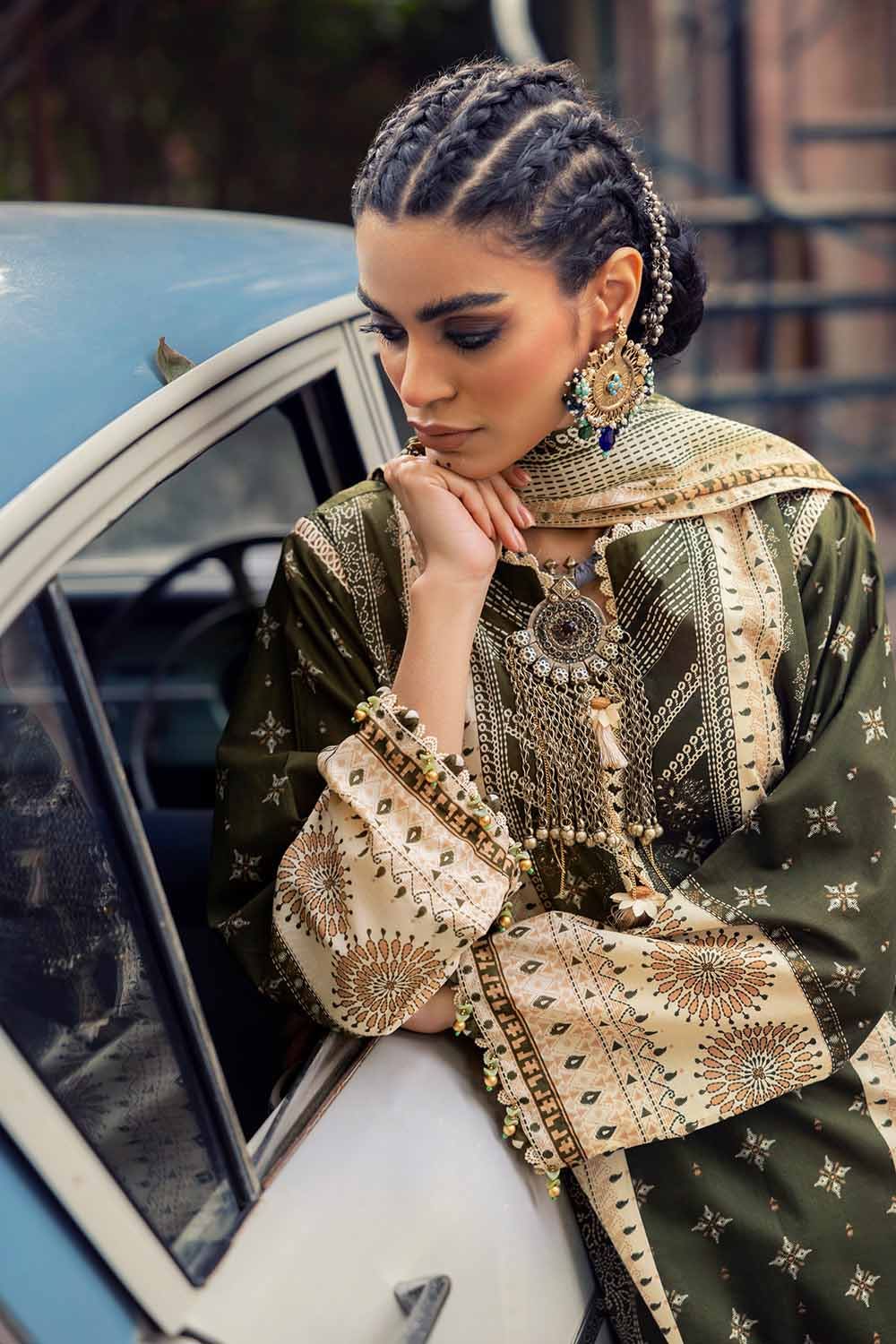 GUL AHMED Unstitched Printed Lawn Suit