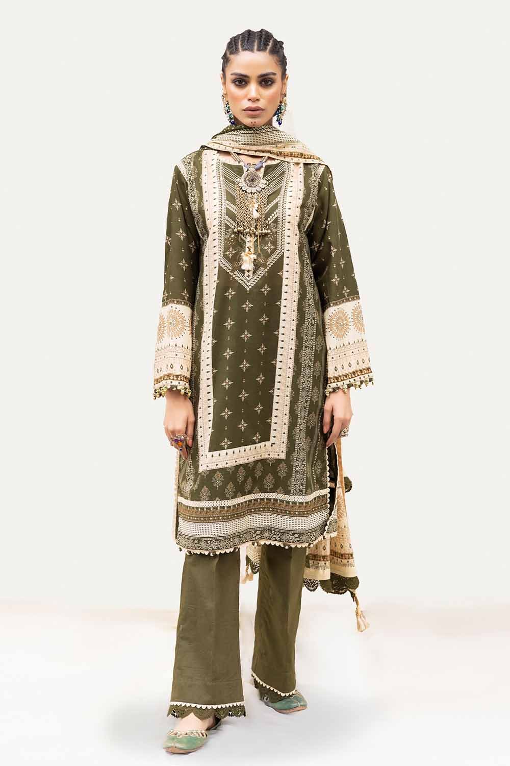 GUL AHMED Unstitched Printed Lawn Suit