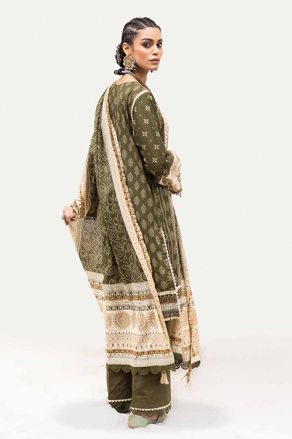 GUL AHMED Unstitched Printed Lawn Suit