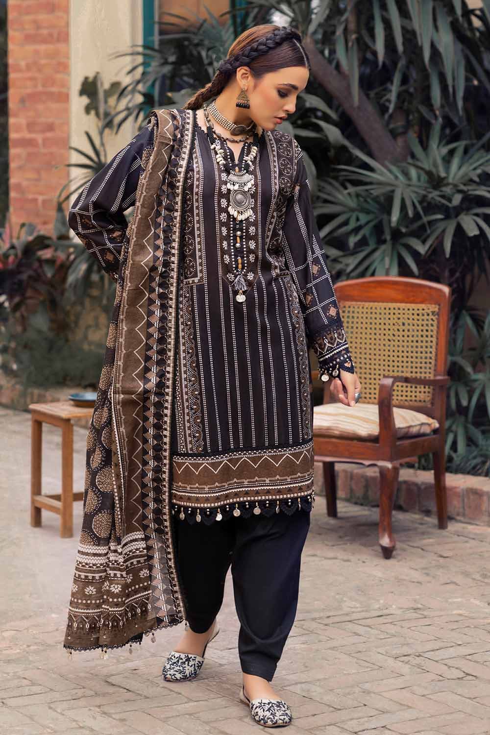 Gul Ahmed 3 Piece Unstitched Printed Lawn Suit CL-42214